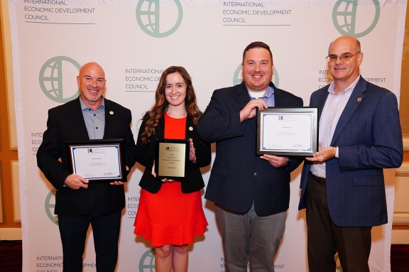 Pasco EDC team members attend IEDC Annual Conference in Dallas, Texas to receive awards in September 2023.